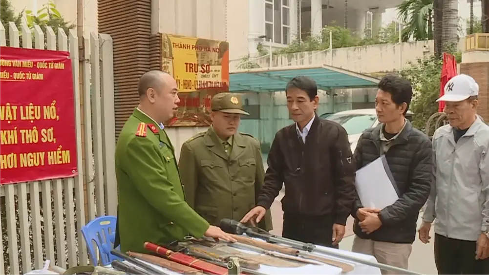 Phường Văn Miếu-Quốc Tử Giám triển khai thu hồi vũ khí, vật liệu nổ